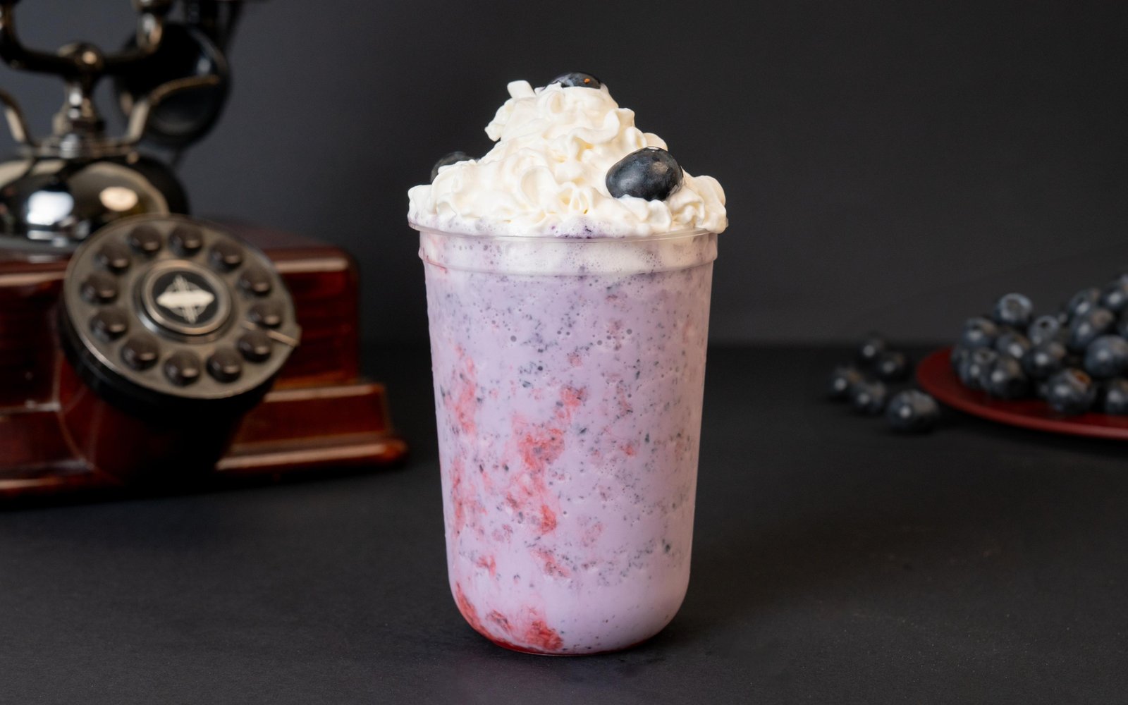 Blueberry milkshake
